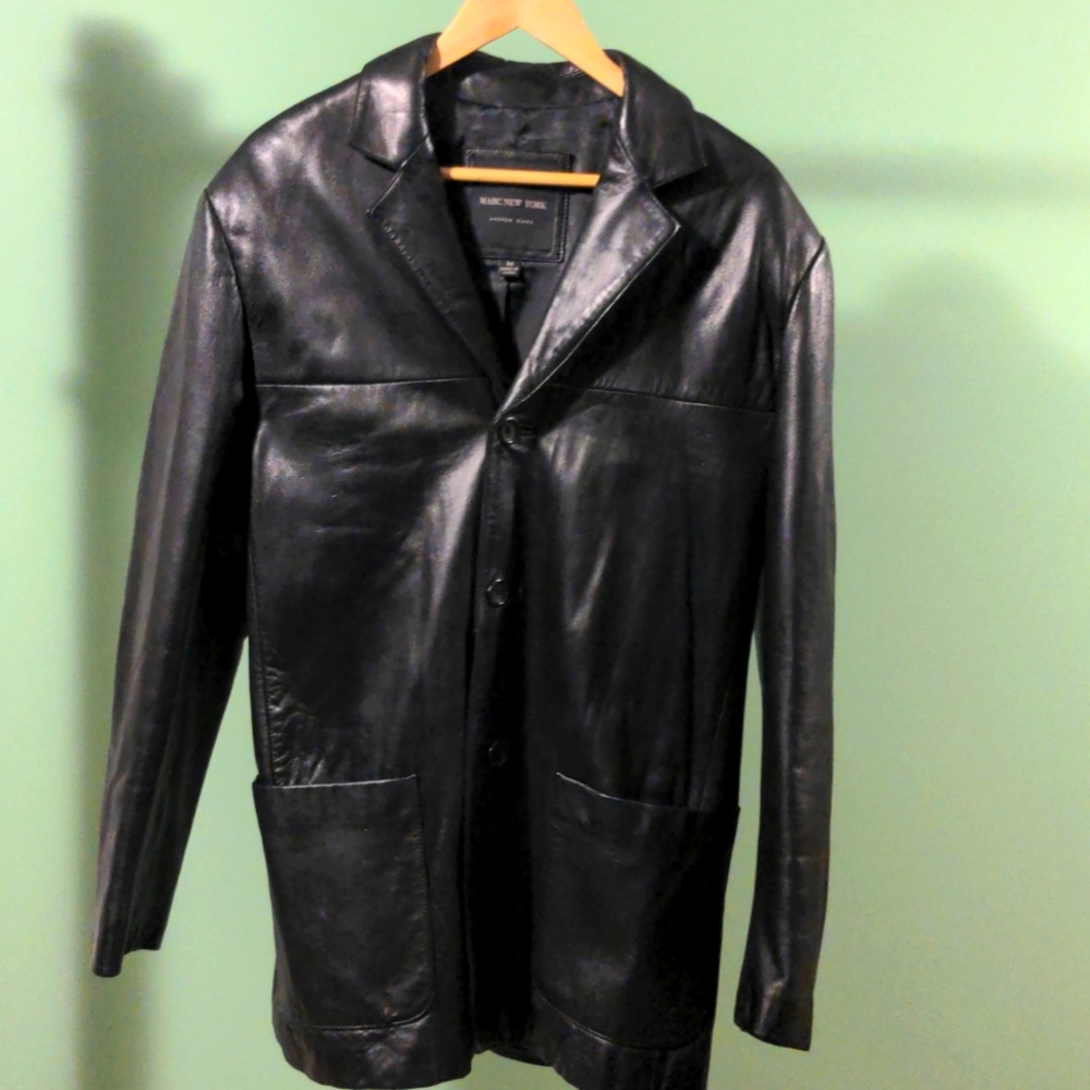 Soft vintage mens leather jacket
